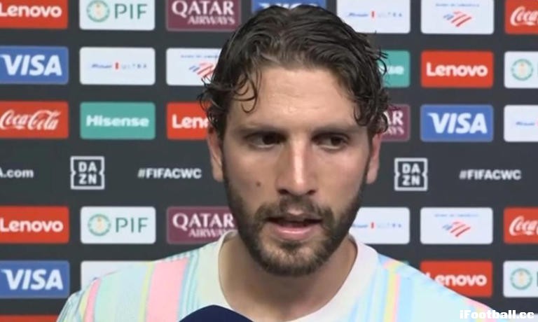 尤文0-1皇马 洛卡特利赛后采访：团队精神出色 但承认个人能力差距